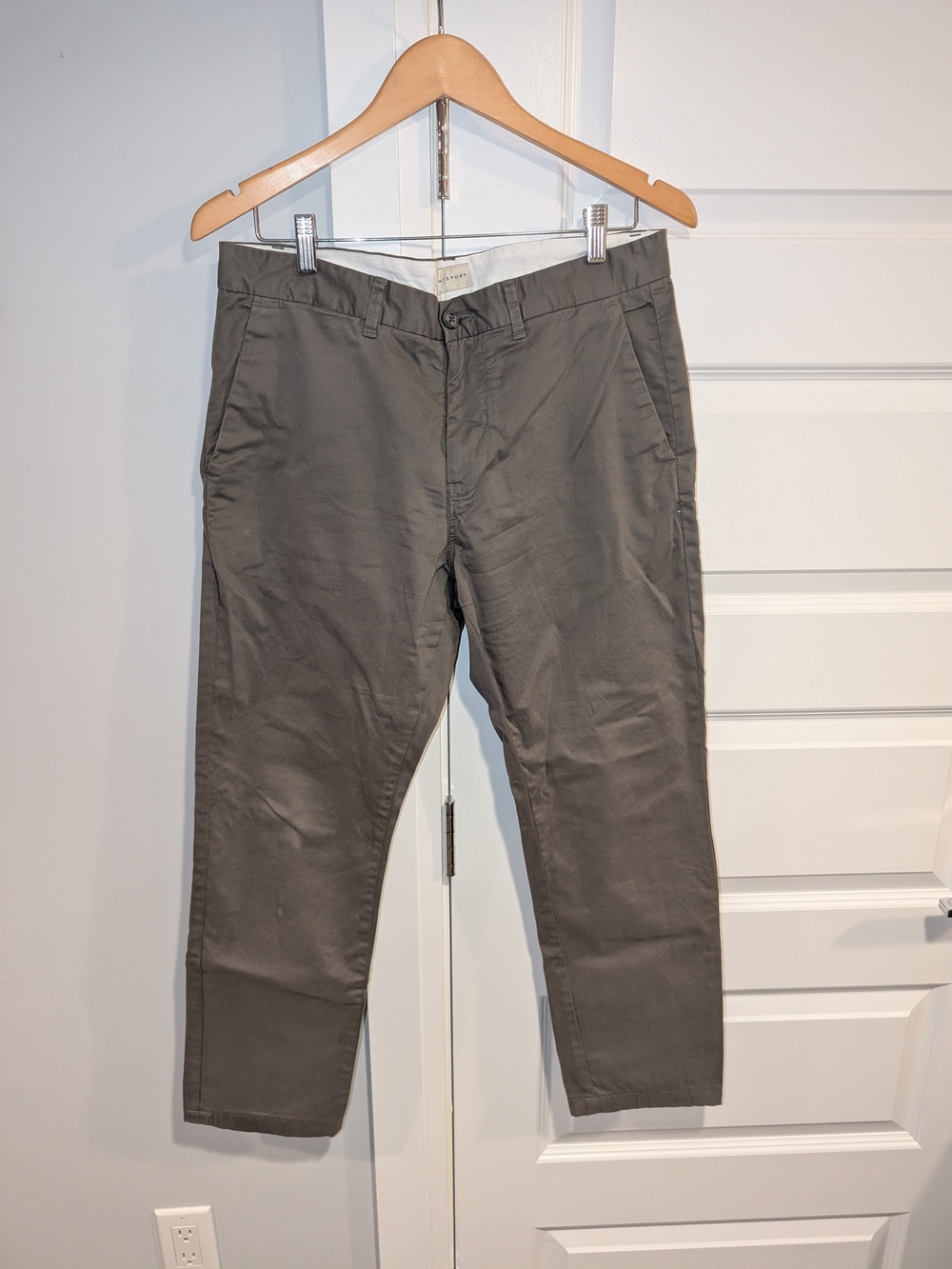 Men's Gray Chino Pants